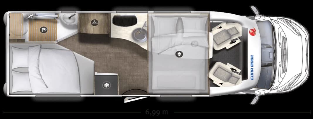 K3 Classic Cruiser – Grundriss
