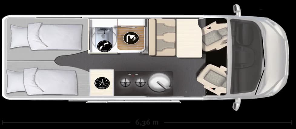 V3 Compact Tourer – Grundriss