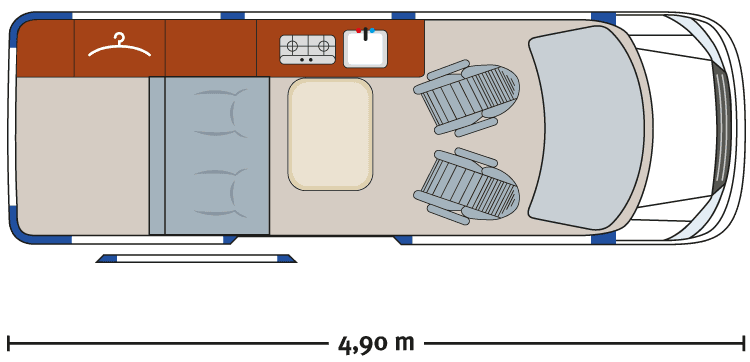M1 California Star – Grundriss